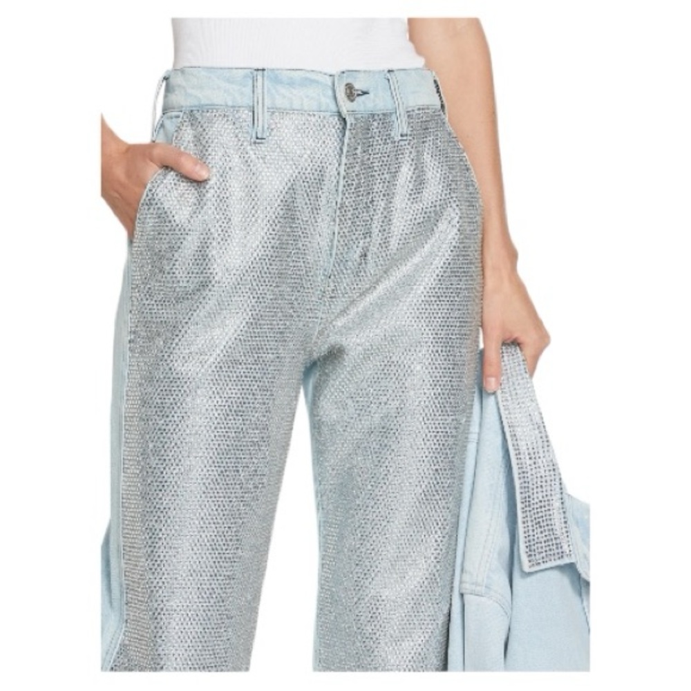 FRAME Le Jane Crystal Embellished Jeans | Size 25 | NWT l Poshmark - Picture 3 of 14